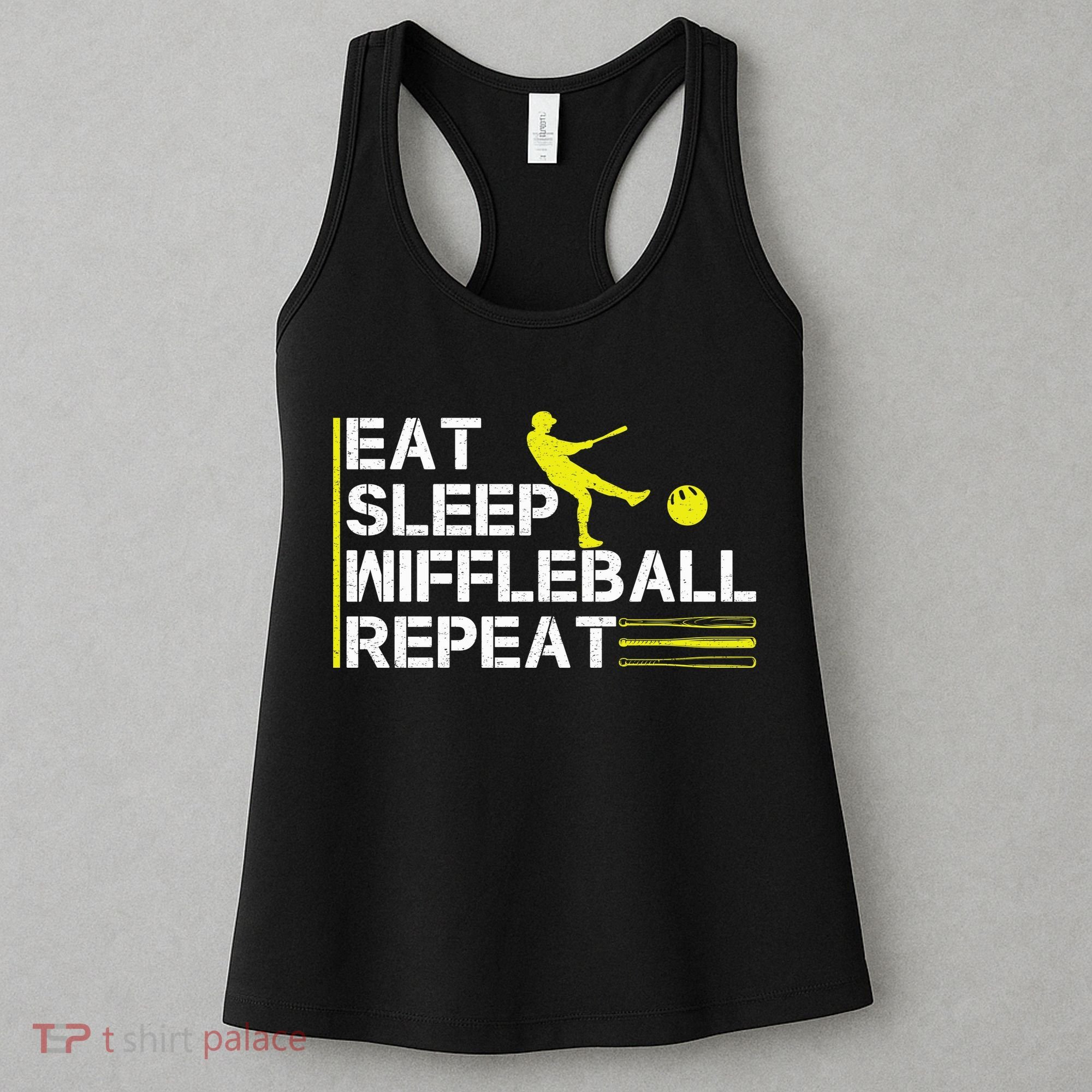 Eat Sleep Wiffleball Repeat Women's Tank Top