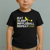 Eat Sleep Wiffleball Repeat Toddler T-Shirt thumb 2