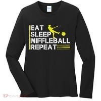 Eat Sleep Wiffleball Repeat Women's Long Sleeve Shirt thumb 0