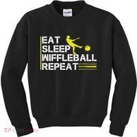 Eat Sleep Wiffleball Repeat Kids Sweatshirt thumb 0