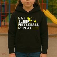 Eat Sleep Wiffleball Repeat Kids Hoodie thumb 3