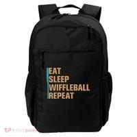 Eat Sleep Wiffleball Repeat Funny Backpack thumb 0