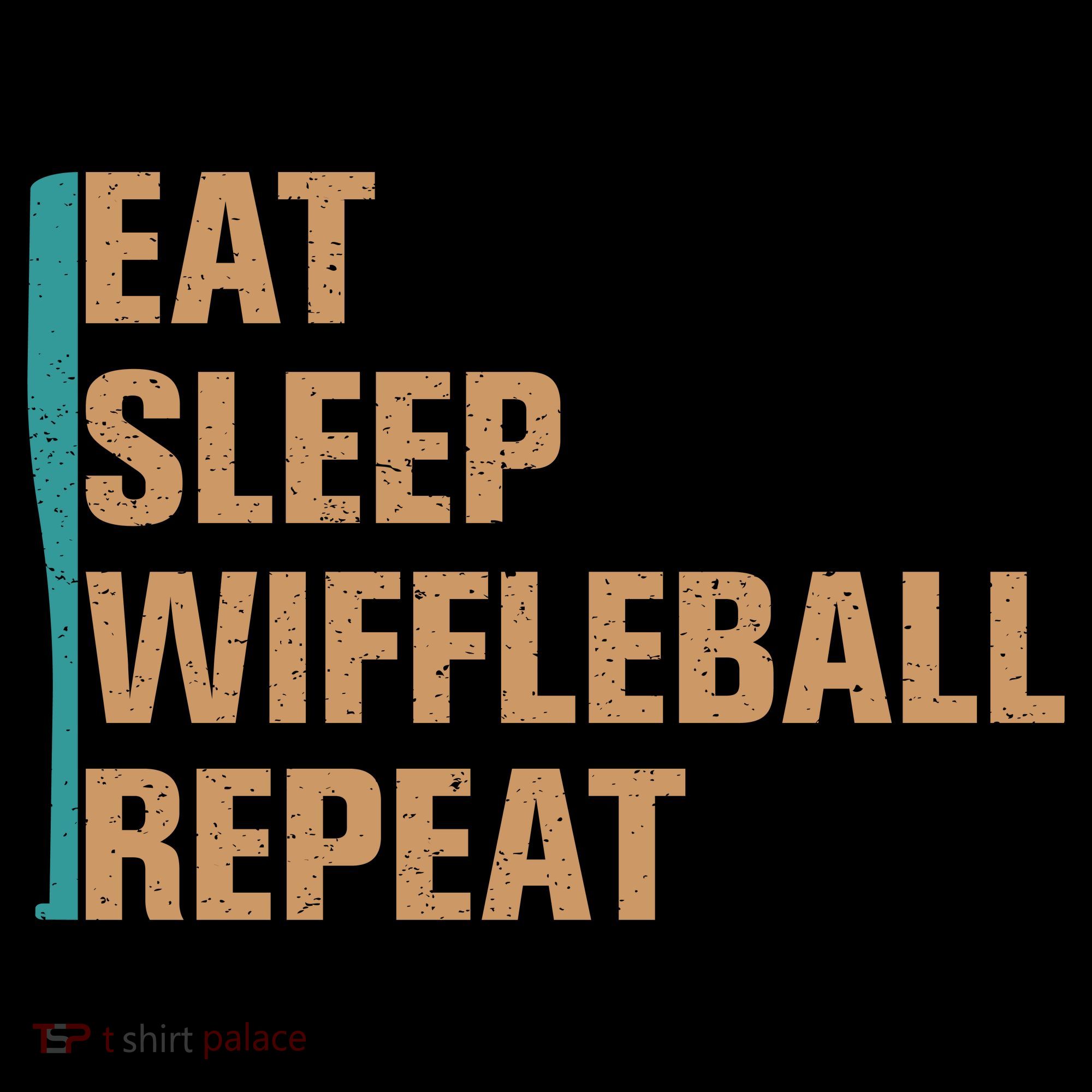 Eat Sleep Wiffleball Repeat Funny Coffee Mug