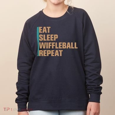 Eat Sleep Wiffleball Repeat Funny Women's Sweatshirt
