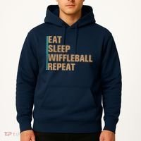 Eat Sleep Wiffleball Repeat Funny Hoodie thumb 2