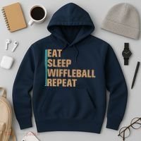 Eat Sleep Wiffleball Repeat Funny Hoodie thumb 3