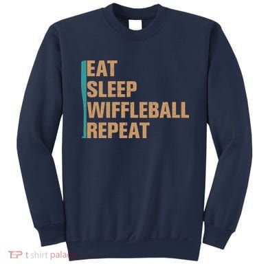 Eat Sleep Wiffleball Repeat Funny Sweatshirt