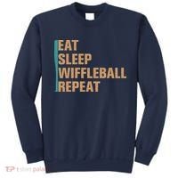 Eat Sleep Wiffleball Repeat Funny Sweatshirt thumb 0