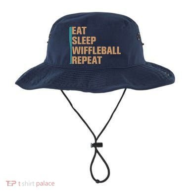 Eat Sleep Wiffleball Repeat Funny Bucket Hat
