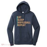 Eat Sleep Wiffleball Repeat Funny Women's Hoodie thumb 0