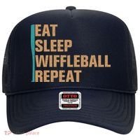 Eat Sleep Wiffleball Repeat Funny Hat thumb 0