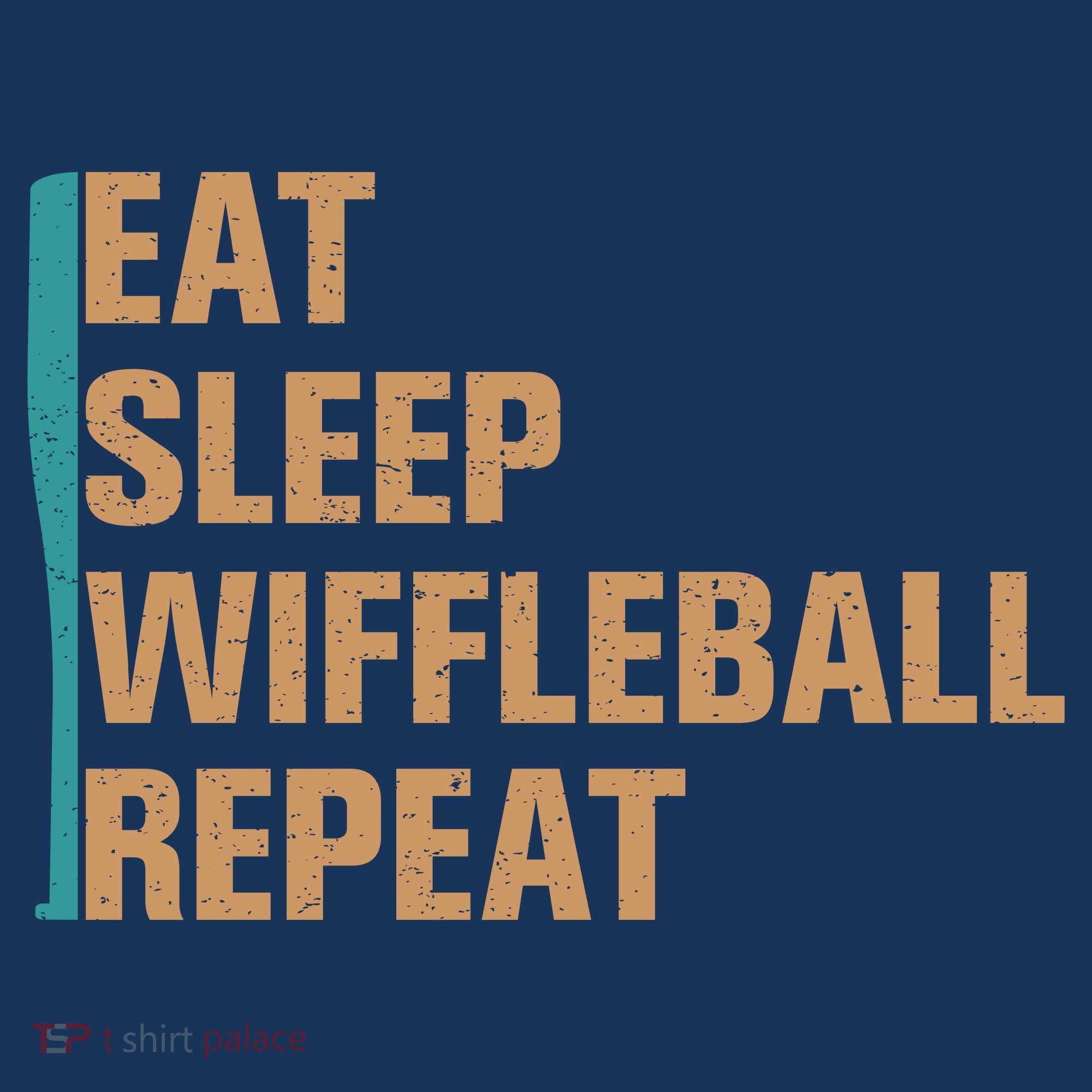 Eat Sleep Wiffleball Repeat Funny Hat