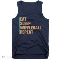 Eat Sleep Wiffleball Repeat Funny Tank Top thumb 0