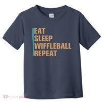 Eat Sleep Wiffleball Repeat Funny Toddler T-Shirt thumb 0