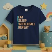 Eat Sleep Wiffleball Repeat Funny Toddler T-Shirt thumb 3