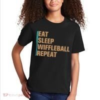 Eat Sleep Wiffleball Repeat Funny Kids T-Shirt thumb 2