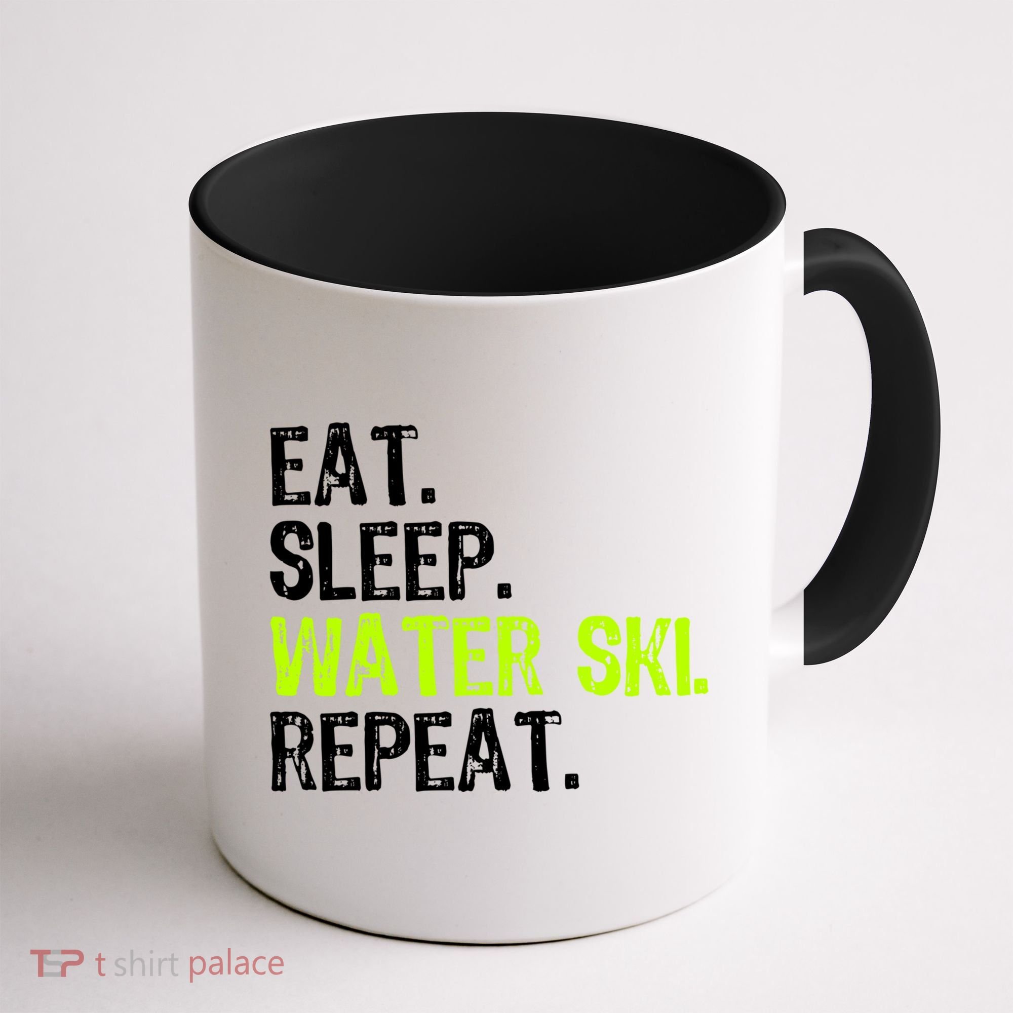 Eat Sleep Water Ski Repeat Skiing Skier Funny Waterski Funny Gift Coffee Mug
