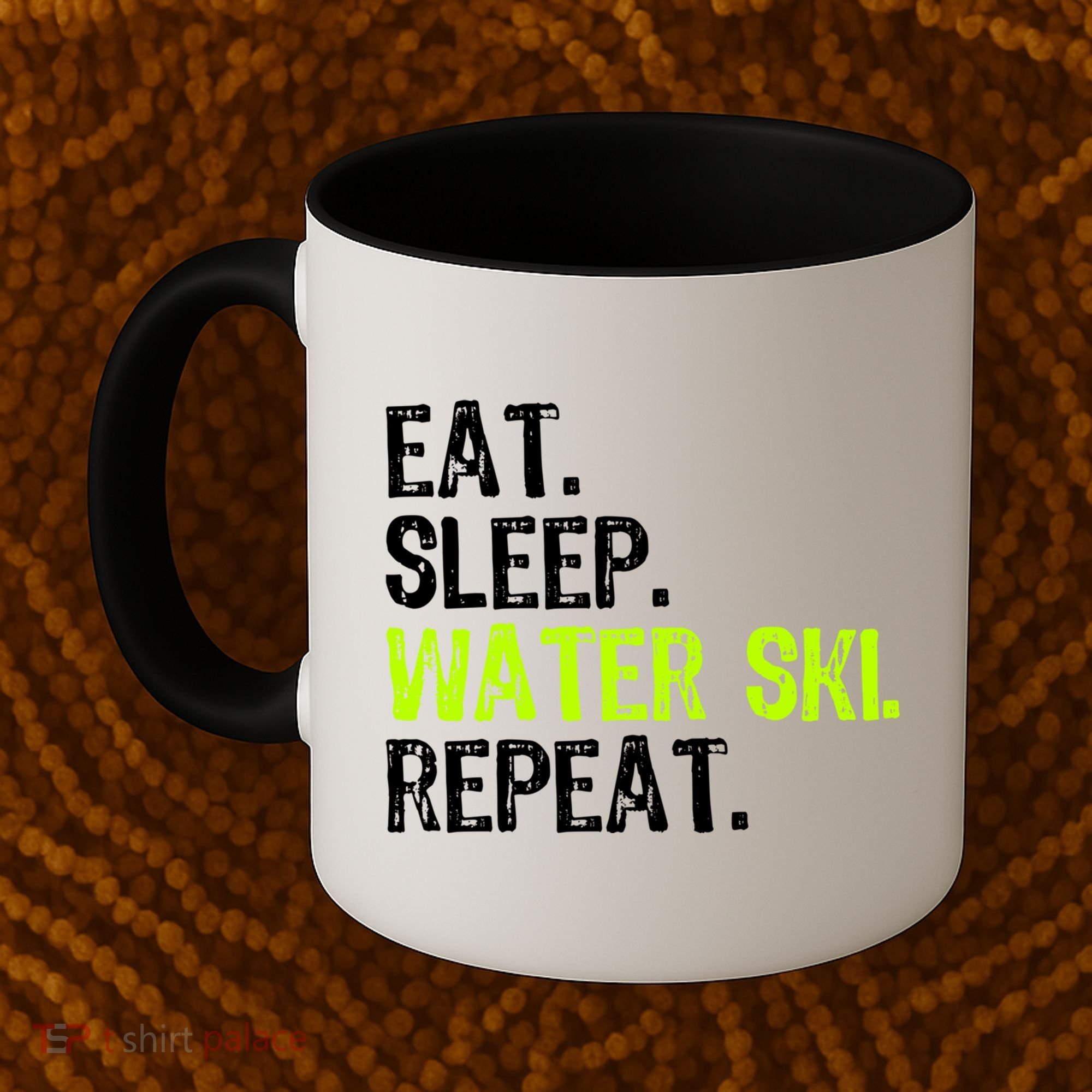 Eat Sleep Water Ski Repeat Skiing Skier Funny Waterski Funny Gift Coffee Mug