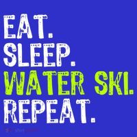 Eat Sleep Water Ski Repeat Skiing Skier Funny Waterski Funny Gift Sweatshirt thumb 3