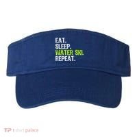 Eat Sleep Water Ski Repeat Skiing Skier Funny Waterski Funny Gift Visor thumb 0