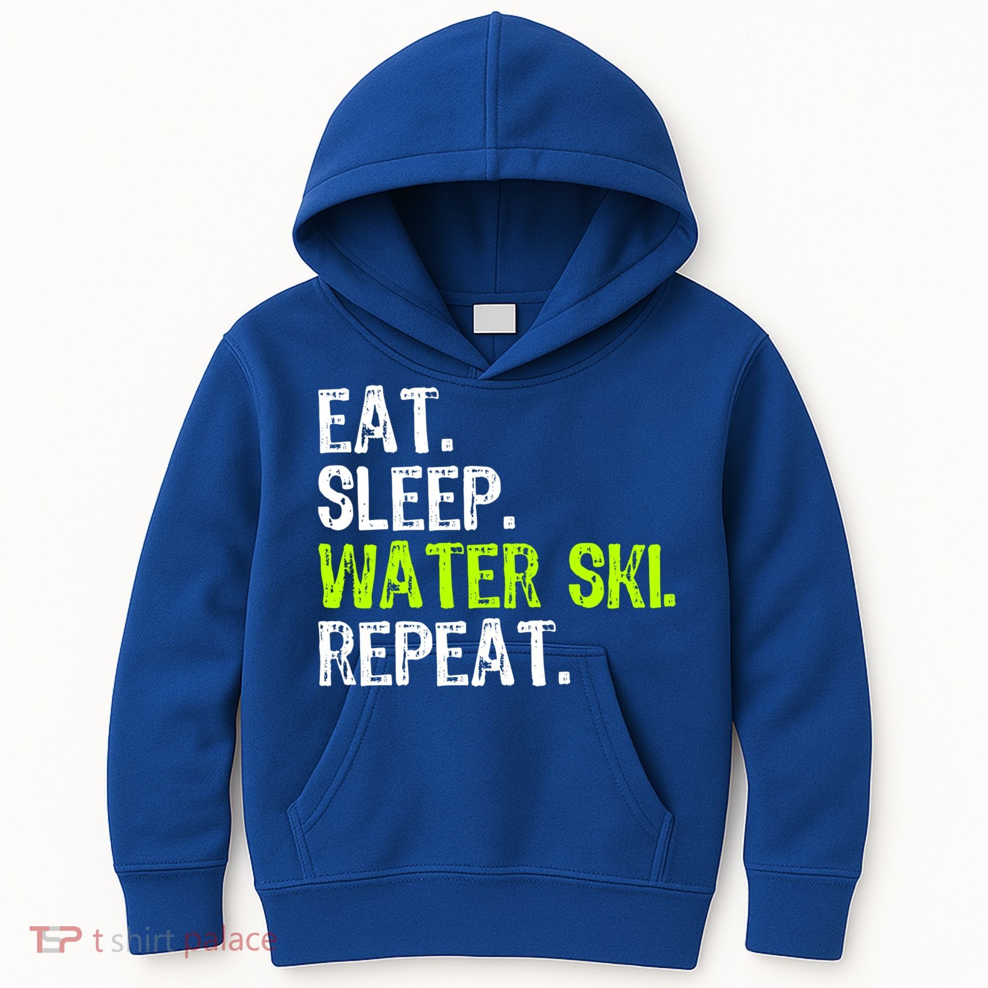 Eat Sleep Water Ski Repeat Skiing Skier Funny Waterski Funny Gift Kids Hoodie
