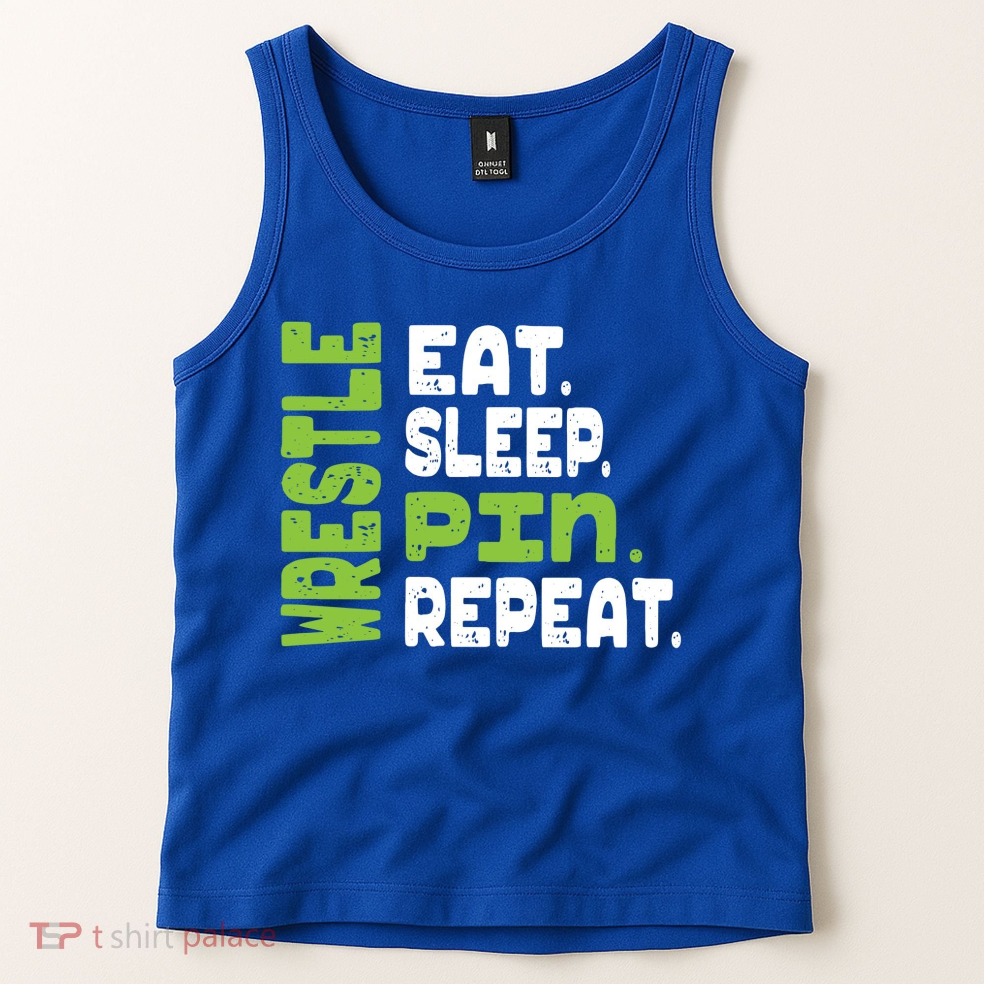 Eat Sleep Wrestle Repeat Wrestling Warm Up Gift Tank Top