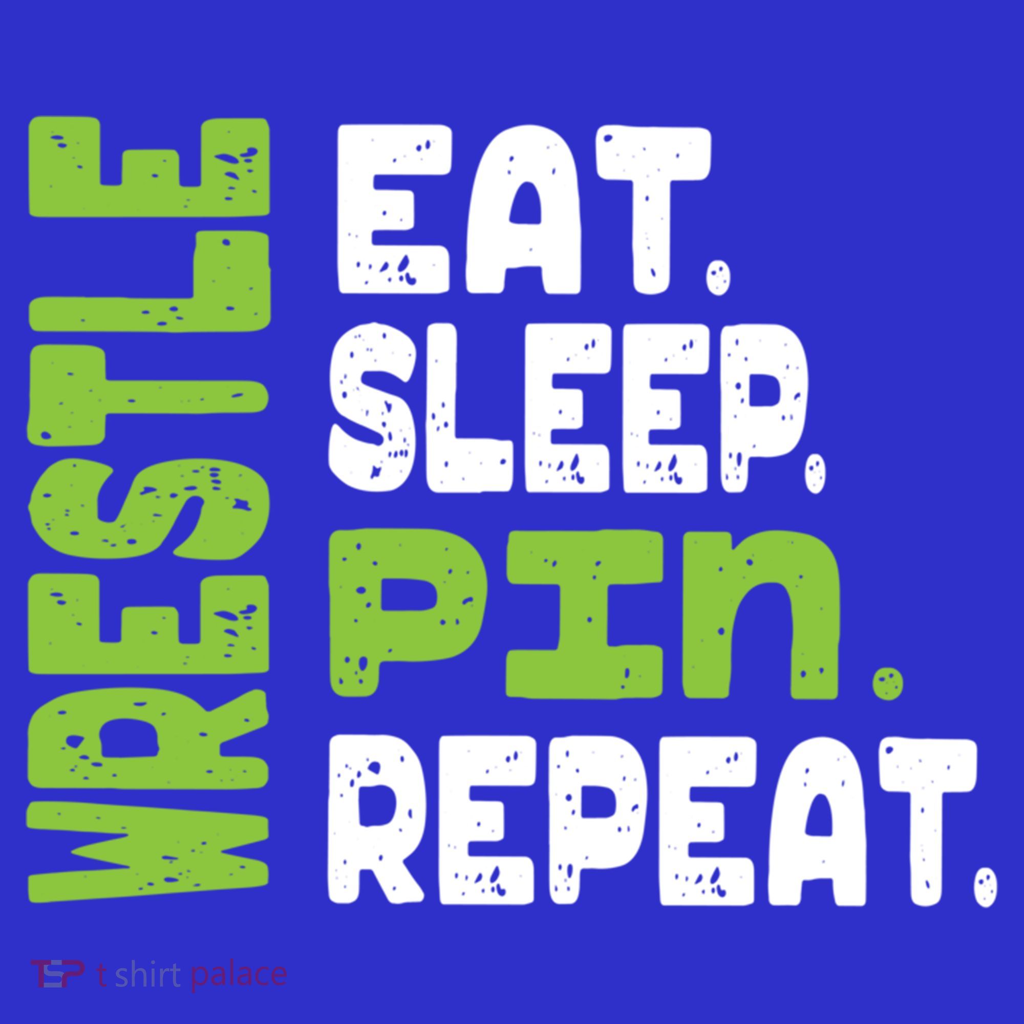 Eat Sleep Wrestle Repeat Wrestling Warm Up Gift Kids Sweatshirt