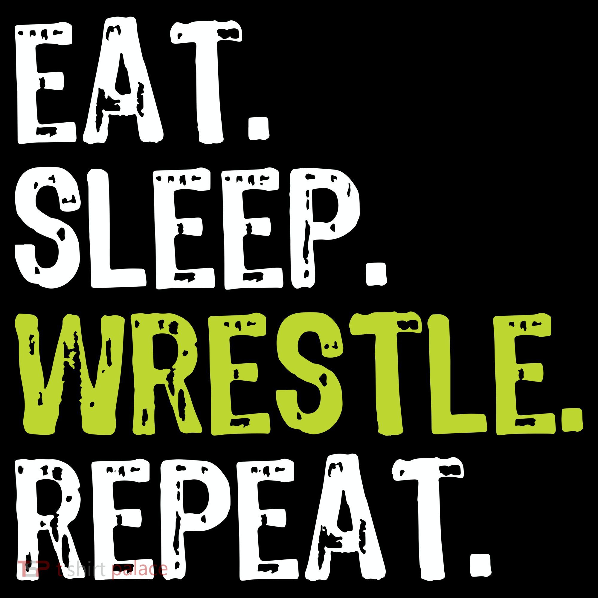 Eat Sleep Wrestle Repeat Wrestling Wrestler Funny Women's Hoodie