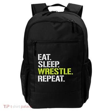 Eat Sleep Wrestle Repeat Cool Wrestling Backpack