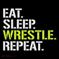 Eat Sleep Wrestle Repeat Cool Wrestling Women's Hoodie thumb 2