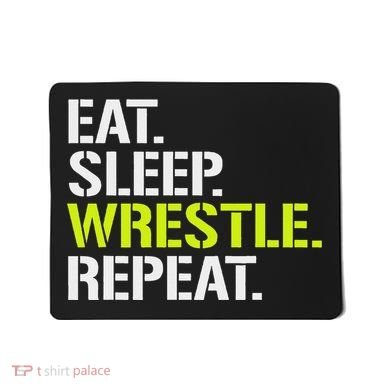 Eat Sleep Wrestle Repeat Cool Wrestling Mousepad