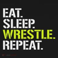Eat Sleep Wrestle Repeat Cool Wrestling Women's Tank Top thumb 5