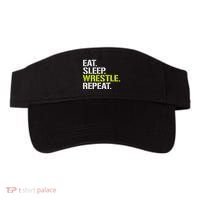 Eat Sleep Wrestle Repeat Cool Wrestling Visor thumb 0