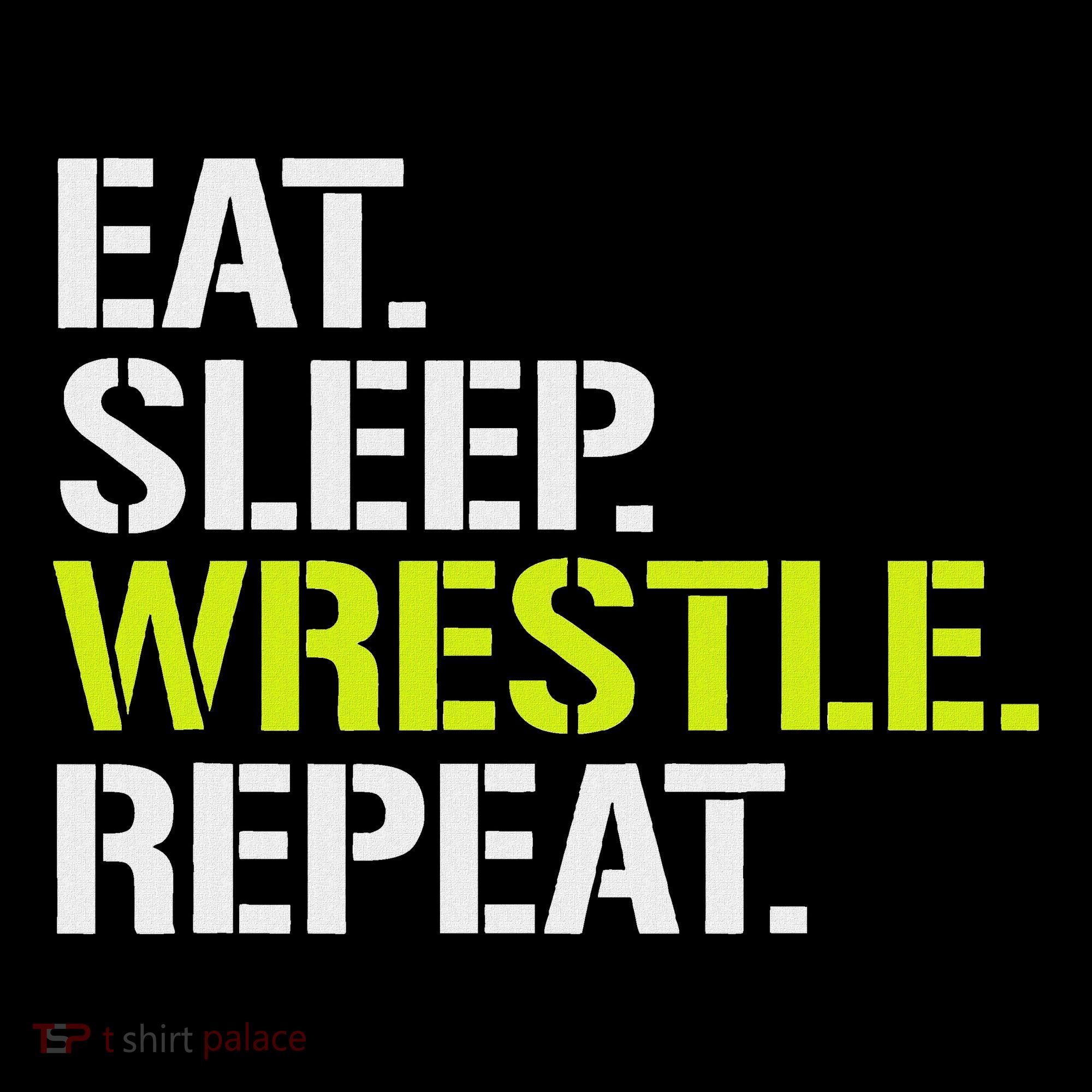 Eat Sleep Wrestle Repeat Cool Wrestling Visor