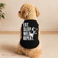 Eat Sleep Weld Repeat Welder Doggie Tank thumb 2