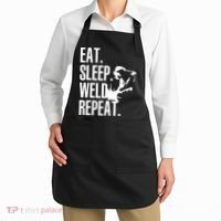 Eat Sleep Weld Repeat Welder Apron thumb 2