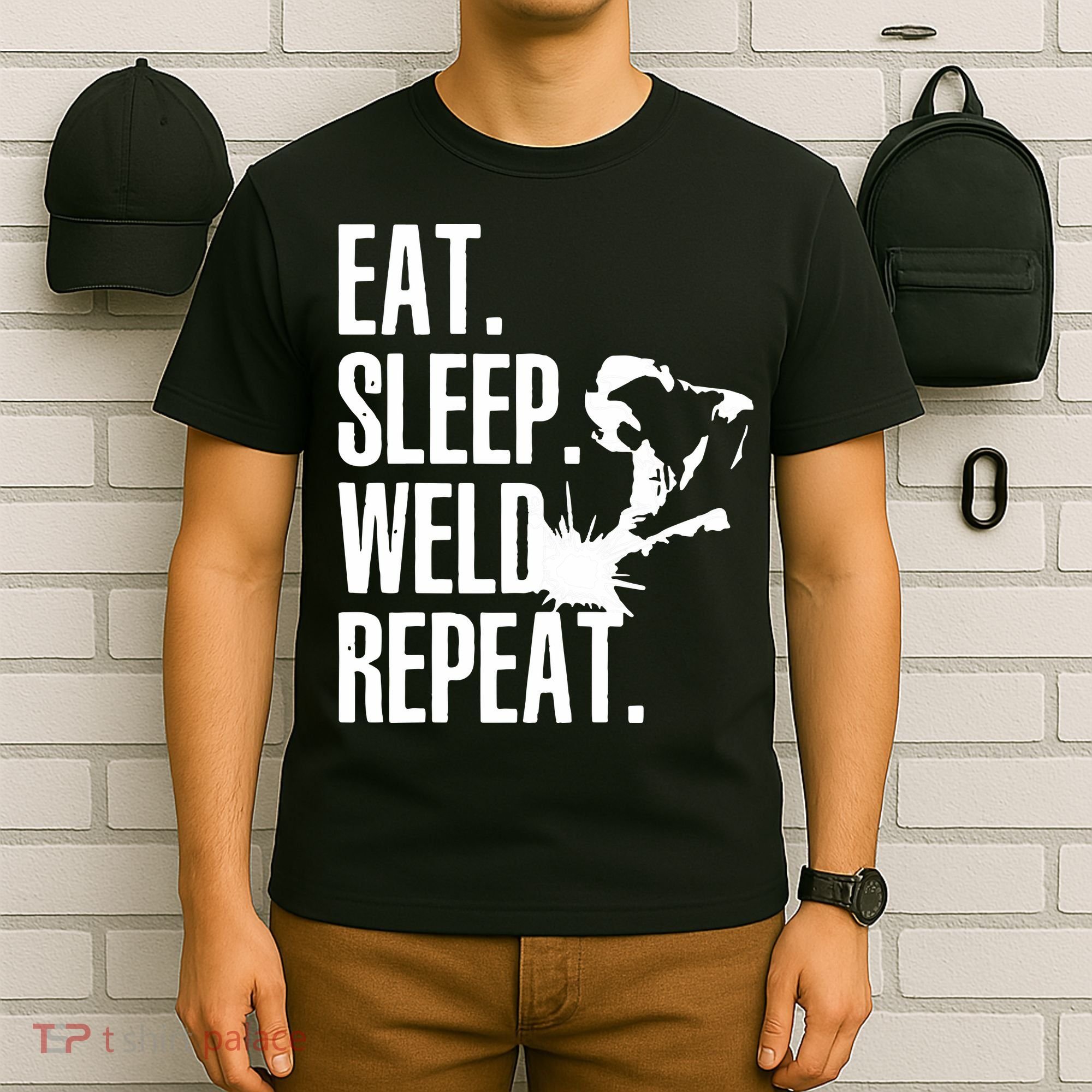Eat Sleep Weld Repeat Welder T-Shirt