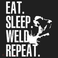 Eat Sleep Weld Repeat Welder Beanie thumb 2