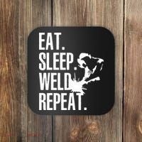 Eat Sleep Weld Repeat Welder Coaster thumb 0
