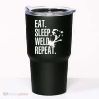 Eat Sleep Weld Repeat Welder Tumbler thumb 0