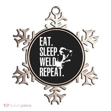 Eat Sleep Weld Repeat Welder Ornament