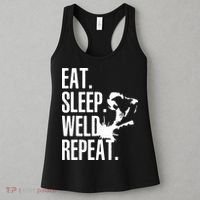 Eat Sleep Weld Repeat Welder Women's Tank Top thumb 3