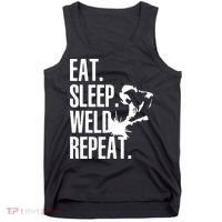 Eat Sleep Weld Repeat Welder Tank Top thumb 0