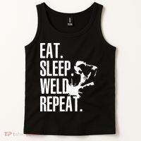 Eat Sleep Weld Repeat Welder Tank Top thumb 2