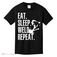 Eat Sleep Weld Repeat Welder Kids T-Shirt thumb 0