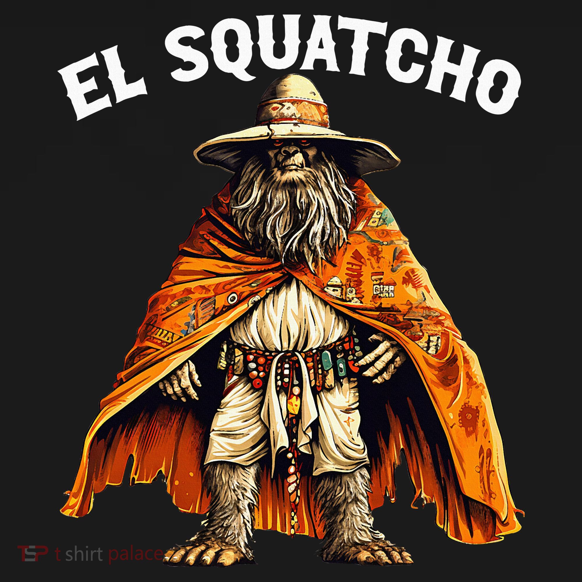 El Squatcho Western Mexican Bigfoot Sasquatch Lover Long Sleeve Shirt
