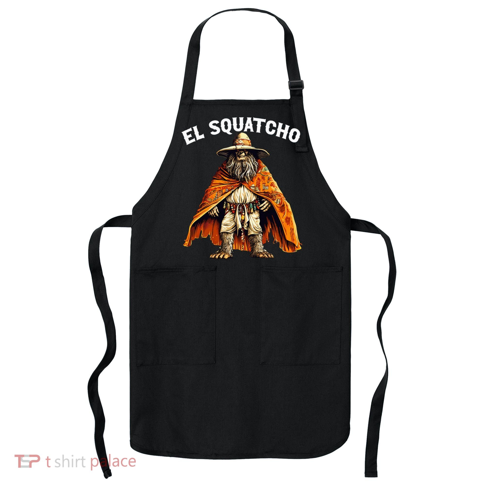 El Squatcho Western Mexican Bigfoot Sasquatch Lover Apron
