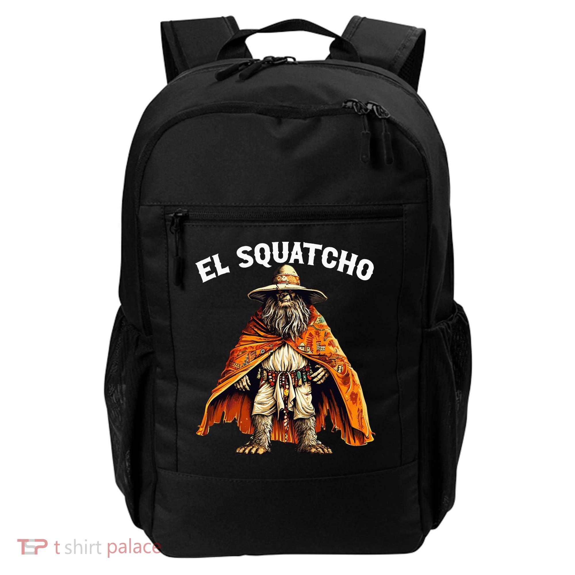 El Squatcho Western Mexican Bigfoot Sasquatch Lover Backpack