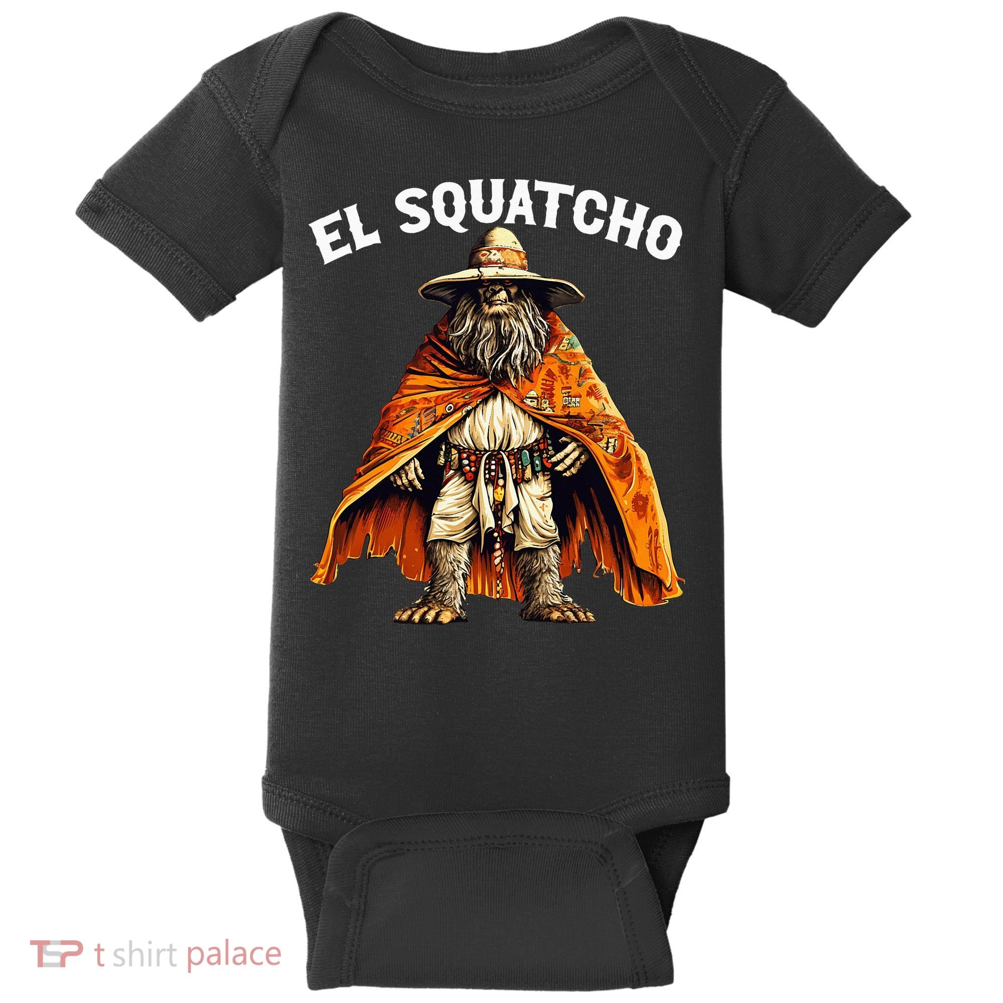 El Squatcho Western Mexican Bigfoot Sasquatch Lover Baby Bodysuit
