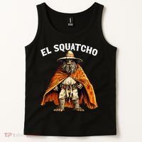 El Squatcho Western Mexican Bigfoot Sasquatch Lover Tank Top thumb 2